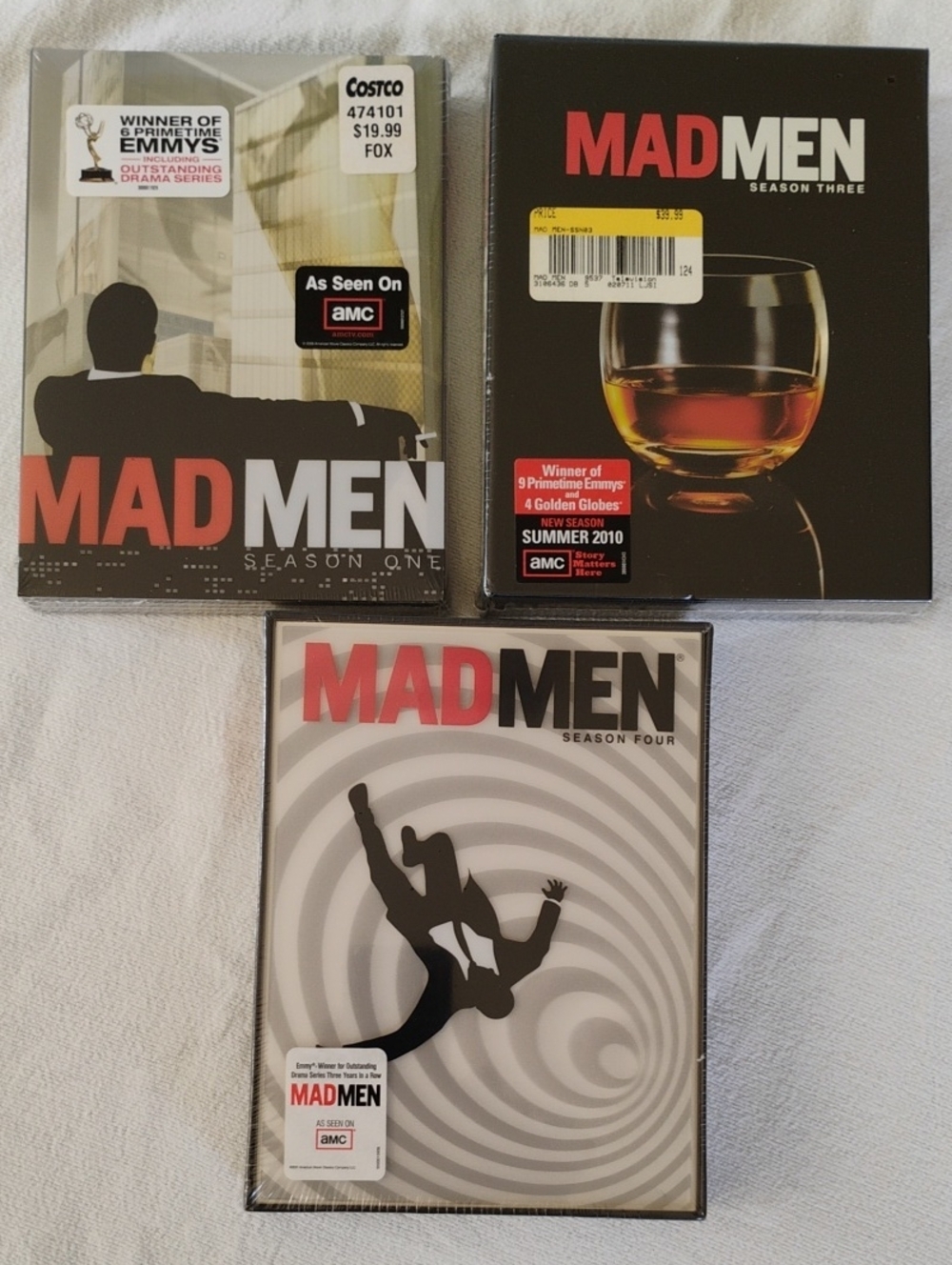 Mad Men TV Show Complete Seasons Unopened Box Sets Seasons 1,3 And 4